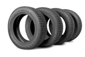 tyres in row